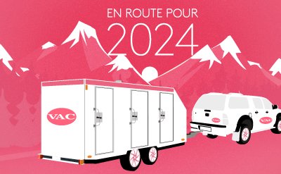 En route pour 2024. Toutes les équipes VAC vous souhaitent une joyeuse année et beaucoup de succès !